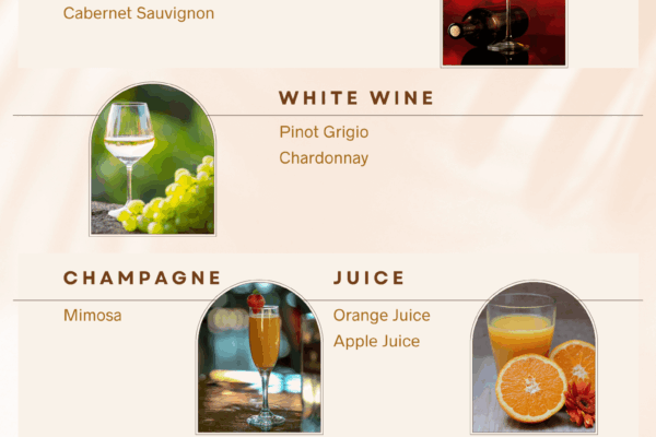 Modern nail drink menu